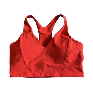 Zella Red Stretch Pullover Removeable Pad Racerback Sports Bra Women Medium NWOT